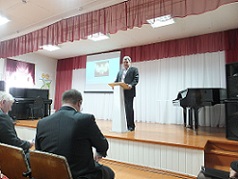 Выступление Председателя ТИК С.Л. Чубова на районном совещении учителей